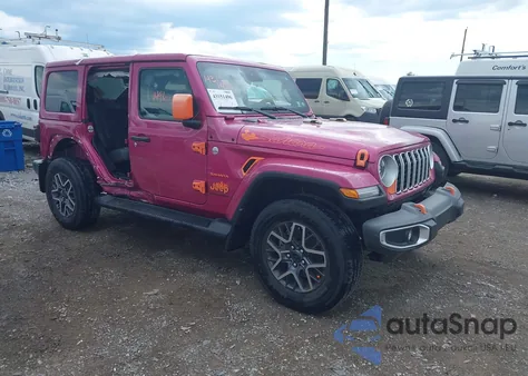 2024 Jeep Wrangler 4-Door Sahara 4X4 from USA, damaged, VIN 1C4PJXEG4RW330356